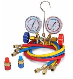 KIT 3 TUBI 1,50 MT + MANOMETRO RICARICA GAS