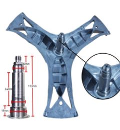 CROCERA CESTO 6206-6205 - H albero=113 D bronzina =37.4- D cuscinetto int. 30-D cuscinetto est. 25