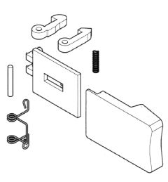 KIT MANIGLIA AWF 160-AWG 160 BIANCA