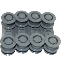 KIT SUPPORTO RUOTE,GRIGIO SCURO 4 PEZZI 