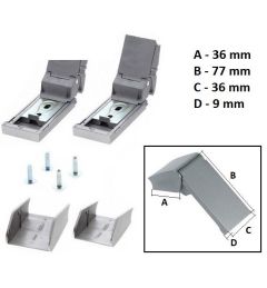 KIT SUPPORTI MANIGLIA INOX Larghezza 360mm