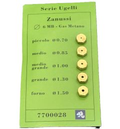 CONFEZIONE INIETTORI 6 MB METANO ZANUSSI